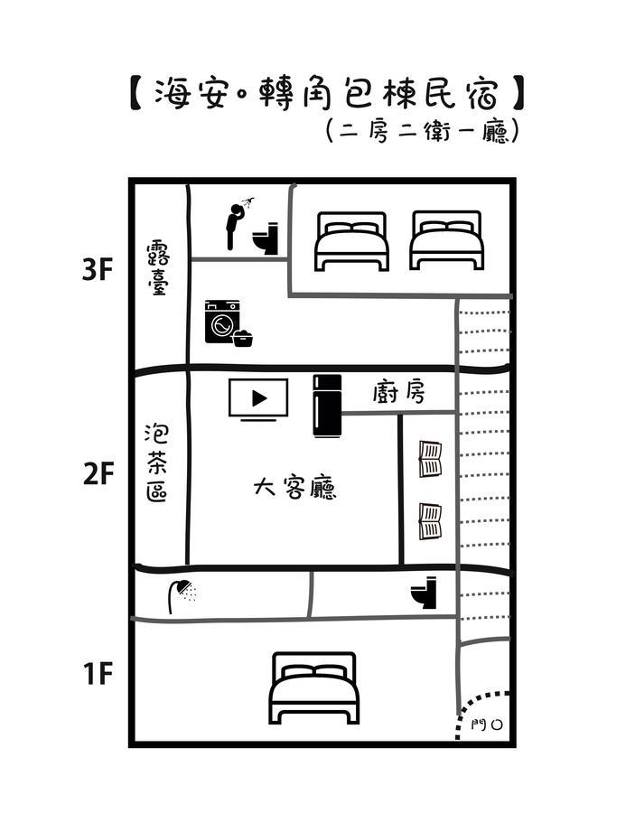 Haian Corner Homestay Tainan Exterior foto